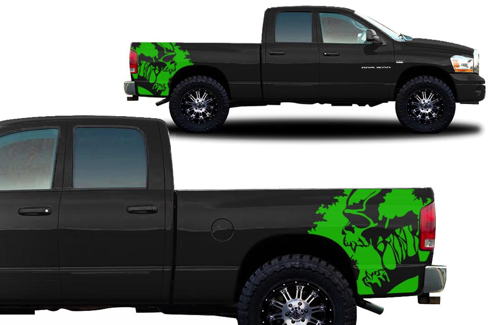 Dodge Ram Quarter-Panel Vinyl Wrap (2002-2008) Scream - RacerX Customs