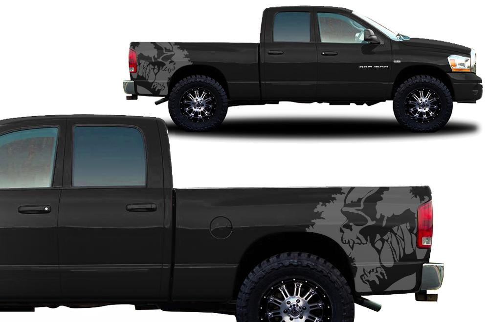 Dodge Ram Quarter-Panel Vinyl Wrap (2002-2008) Scream - RacerX Customs