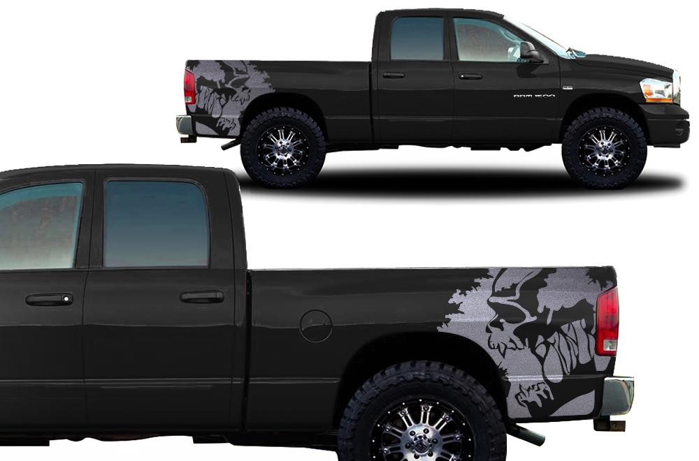 Dodge Ram Quarter-Panel Vinyl Wrap (2002-2008) Scream - RacerX Customs