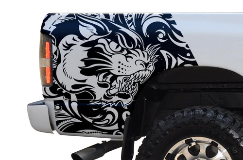 Dodge Ram Quarter-Panel Vinyl Wrap (2002-2008) Tiger - RacerX Customs
