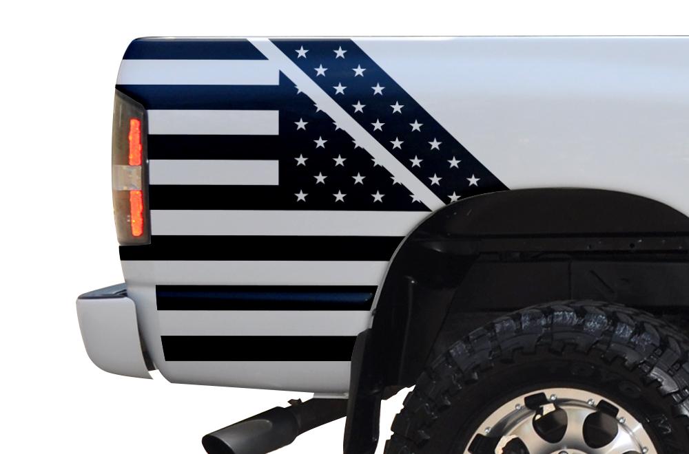 Dodge Ram Quarter-Panel Vinyl Wrap (2002-2008) Stars & Stripes - RacerX Customs