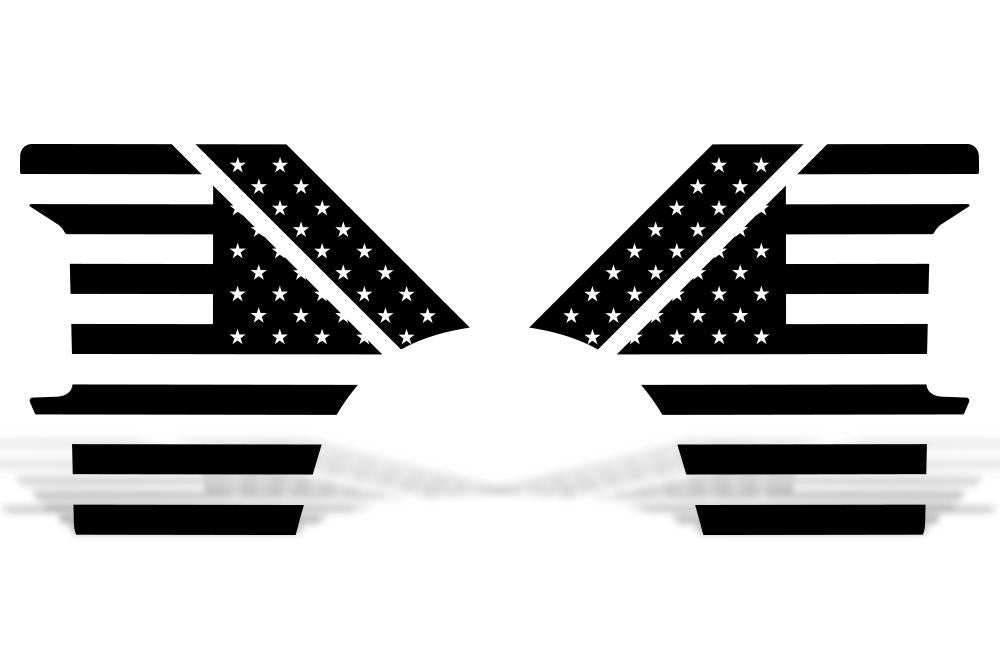 Dodge Ram Quarter-Panel Vinyl Wrap (2002-2008) Stars & Stripes - RacerX Customs