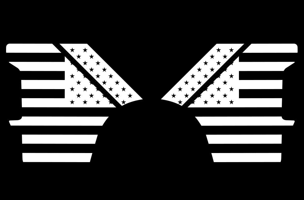 Dodge Ram Quarter-Panel Vinyl Wrap (2002-2008) Stars & Stripes - RacerX Customs