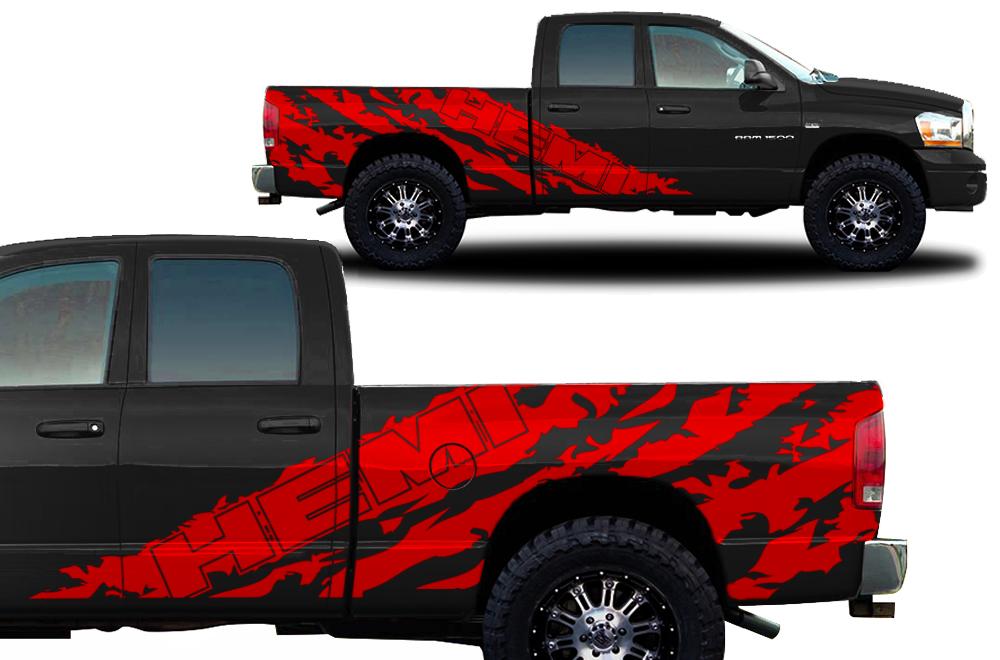 Dodge Ram Vinyl Wrap Kit (2002-2008) HEMI - RacerX Customs