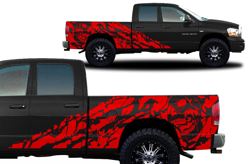 Dodge Ram Vinyl Wrap Kit (2002-2008) Nightmare - RacerX Customs