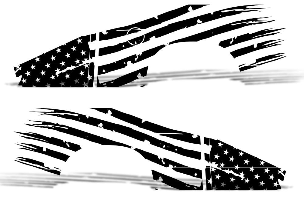 Dodge Ram Vinyl Wrap Kit (2002-2008) American Flag - RacerX Customs