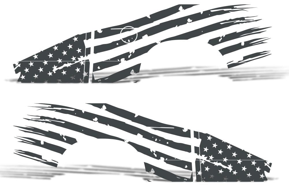 Dodge Ram Vinyl Wrap Kit (2002-2008) American Flag - RacerX Customs