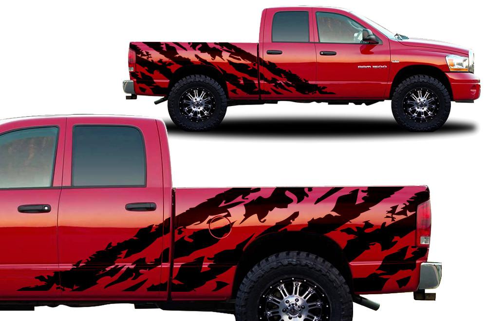 Dodge Ram Vinyl Wrap Kit (2002-2008) Shred - RacerX Customs
