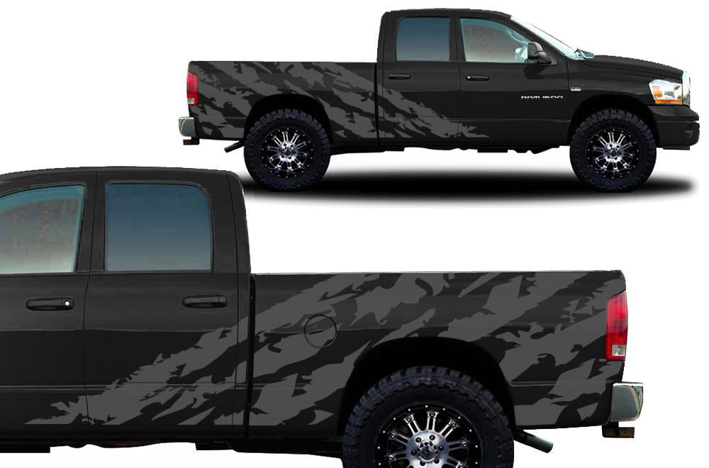 Dodge Ram Vinyl Wrap Kit (2002-2008) Shred - RacerX Customs