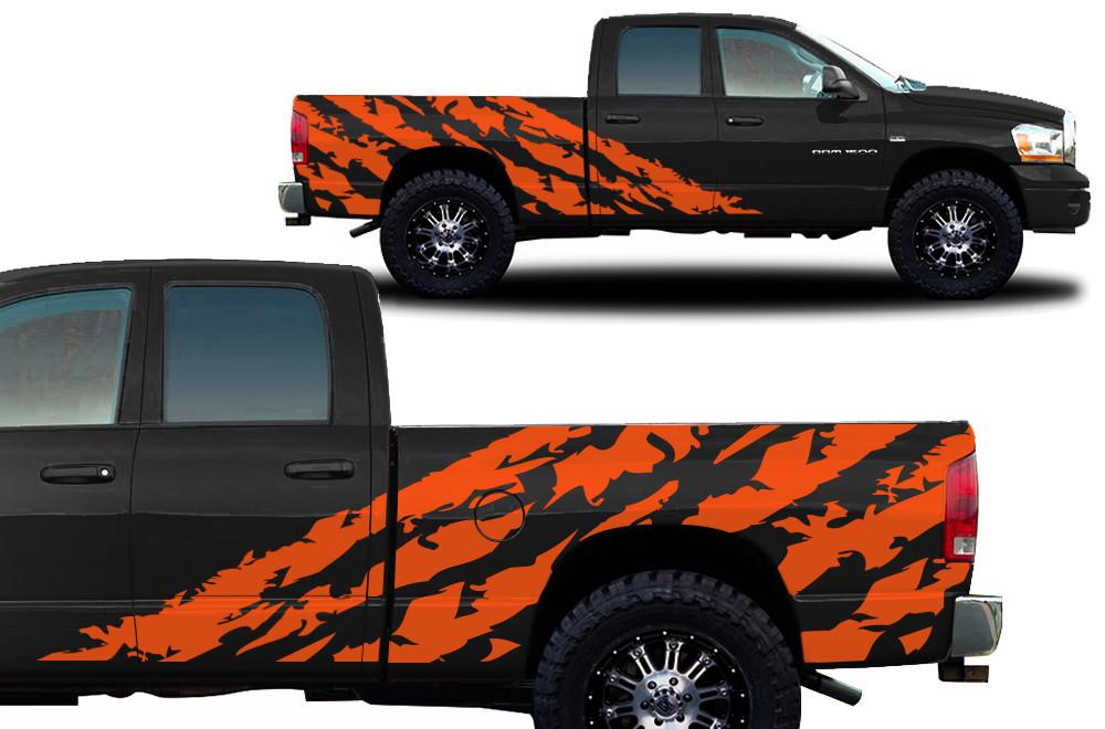 Dodge Ram Vinyl Wrap Kit (2002-2008) Shred - RacerX Customs