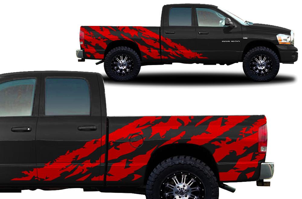Dodge Ram Vinyl Wrap Kit (2002-2008) Shred - RacerX Customs