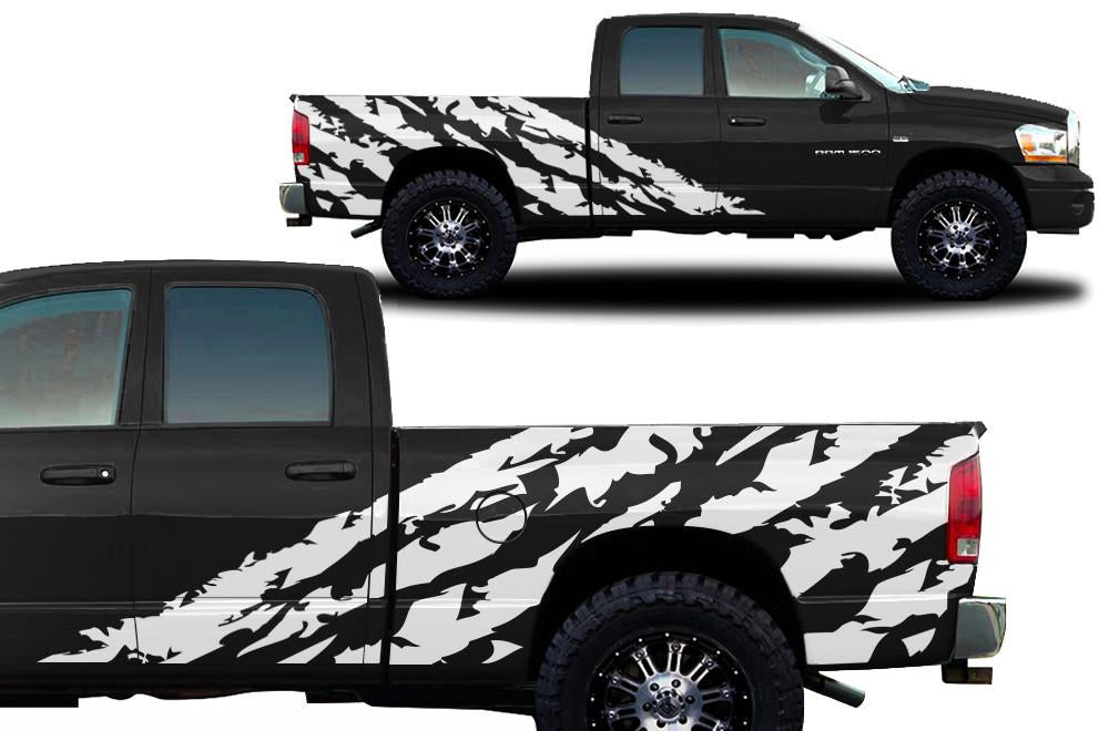 Dodge Ram Vinyl Wrap Kit (2002-2008) Shred - RacerX Customs