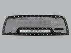 Dodge Ram 2500/3500/4500 Grille with LED Light Bar ('10-'12) RC1X - RacerX Customs