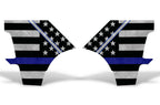 Dodge Ram Quarter Panel Graphics/Wrap Kit - Vinyl (2009-2018) THIN BLUE LINE - RacerX Customs