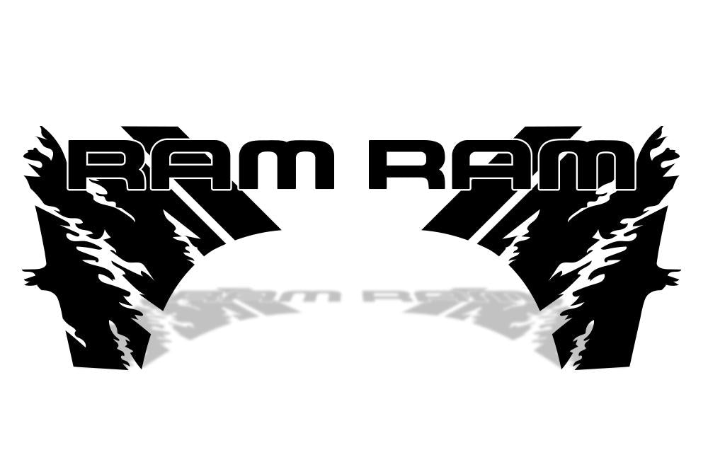 Dodge Ram Quarter-Panel Vinyl Wrap (2009-2018) RAM - RacerX Customs