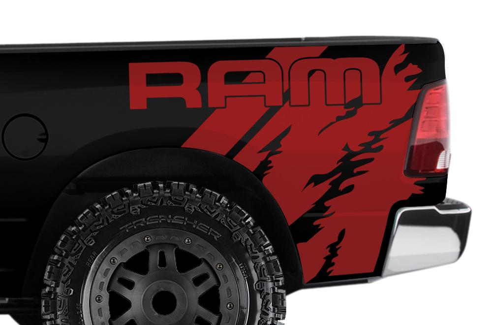 Dodge Ram Quarter-Panel Vinyl Wrap (2009-2018) RAM - RacerX Customs