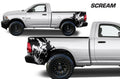 Dodge Ram Quarter-Panel Vinyl Wrap (2009-2018) Scream - RacerX Customs