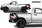 Dodge Ram Quarter-Panel Vinyl Wrap (2009-2018) Scream - RacerX Customs