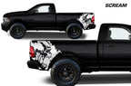 Dodge Ram Quarter-Panel Vinyl Wrap (2009-2018) Scream - RacerX Customs