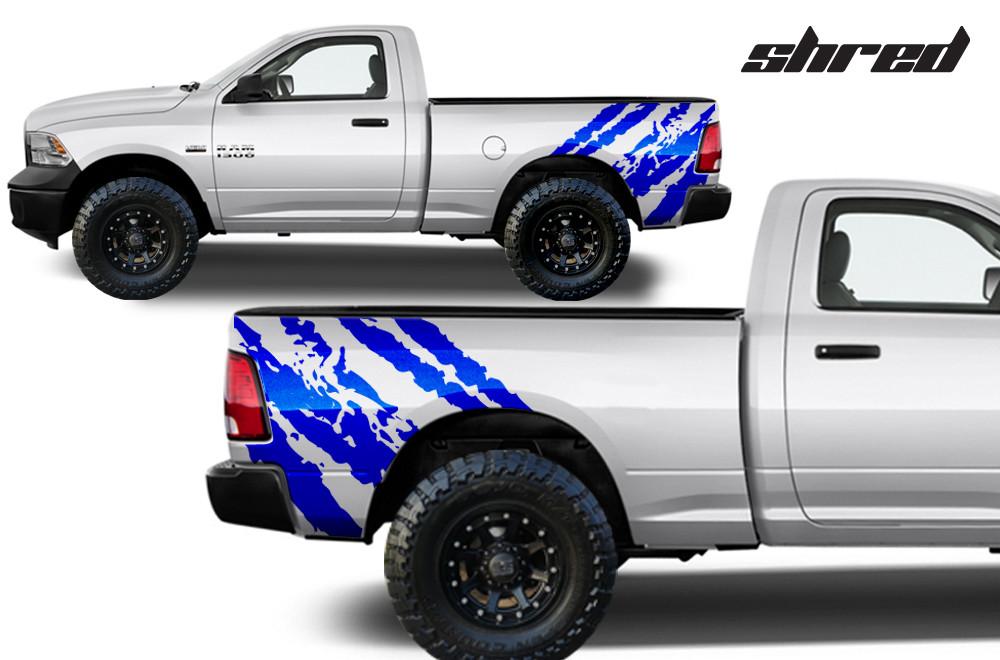 Dodge Ram Quarter-Panel Vinyl Wrap (2009-2018) Shred - RacerX Customs