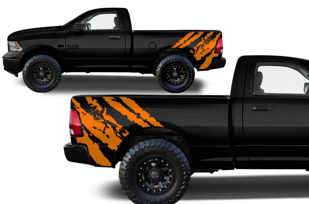 Dodge Ram Quarter-Panel Vinyl Wrap (2009-2018) Shred - RacerX Customs
