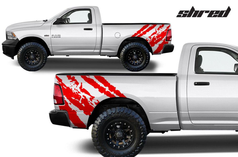 Dodge Ram Quarter-Panel Vinyl Wrap (2009-2018) Shred - RacerX Customs