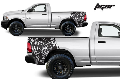 Dodge Ram Quarter-Panel Vinyl Wrap (2009-2018) Tiger - RacerX Customs