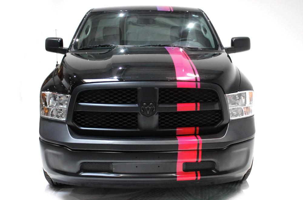 Dodge Ram Vinyl Race Stripe Kit (2009-2018) Euro Stripes - RacerX Customs