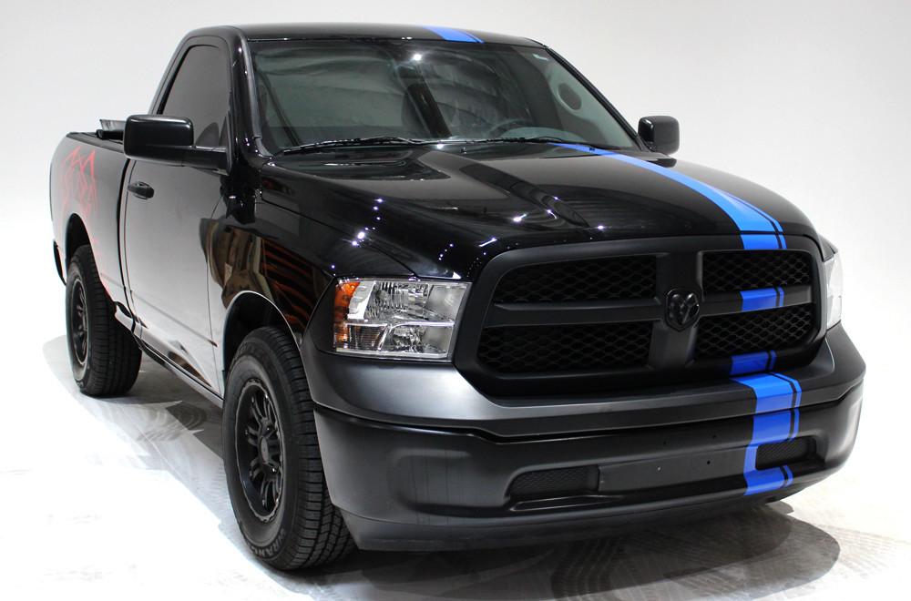 Dodge Ram Vinyl Race Stripe Kit (2009-2018) Euro Stripes - RacerX Customs