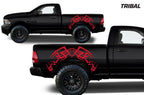 Dodge Ram Vinyl Stripes Wrap Kit (2009-2018) Tribal - RacerX Customs