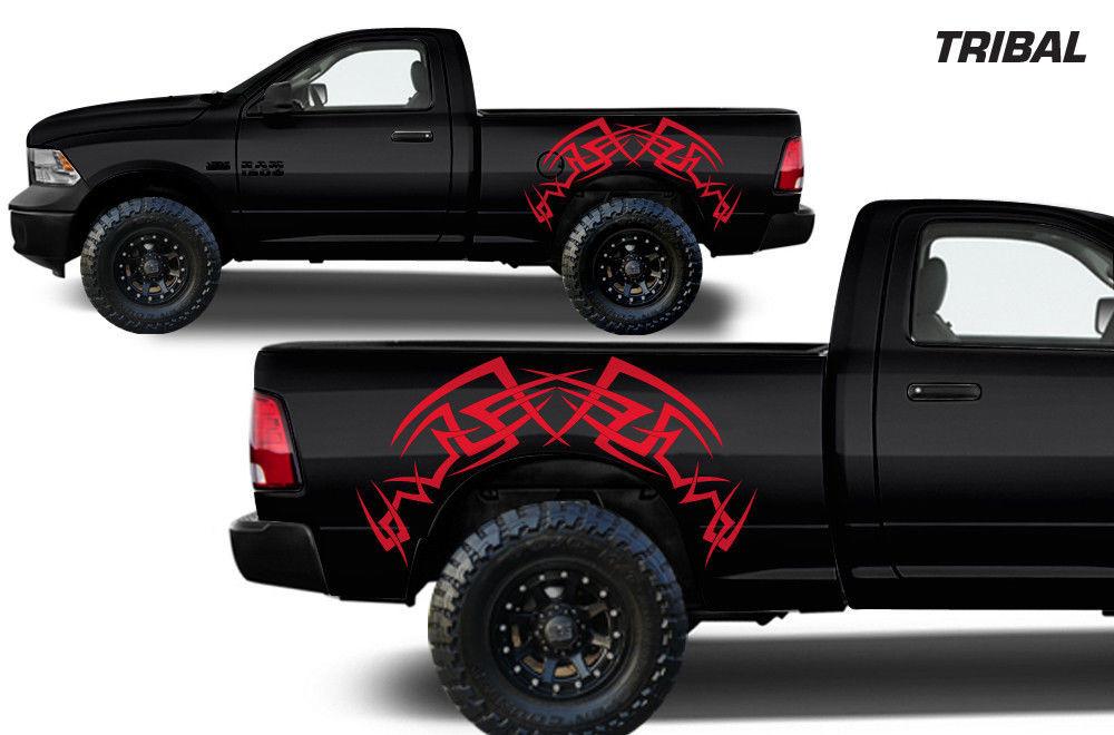 Dodge Ram Vinyl Stripes Wrap Kit (2009-2018) Tribal - RacerX Customs