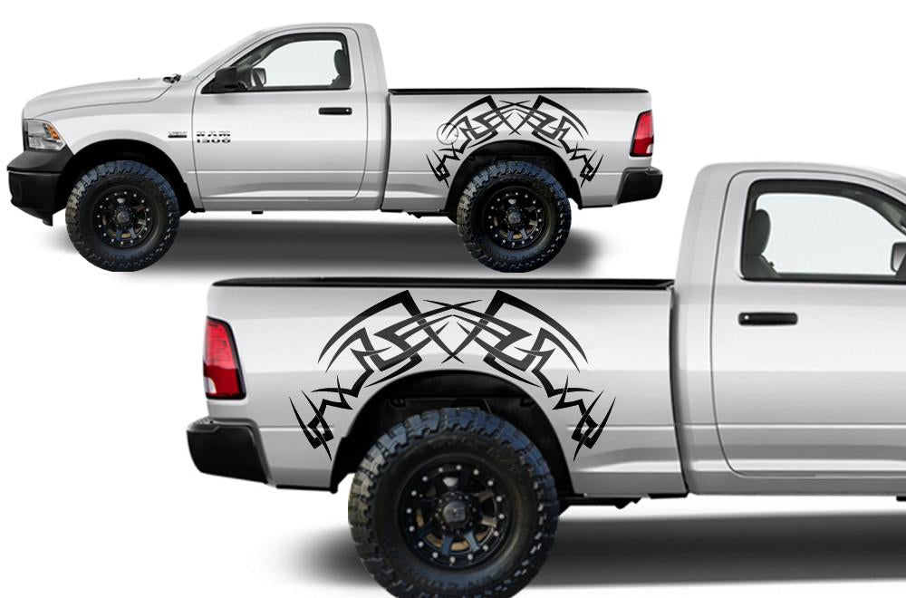 Dodge Ram Vinyl Stripes Wrap Kit (2009-2018) Tribal - RacerX Customs