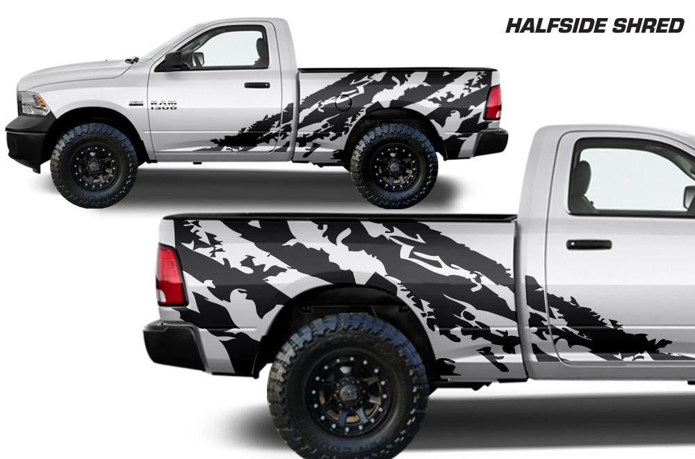 Dodge Ram 6.5 Bed Wrap (2009-2018) Vinyl - Shred - RacerX Customs