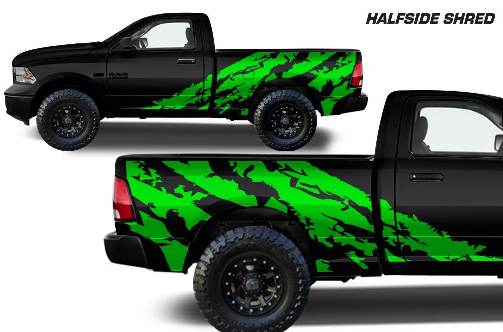 Dodge Ram 6.5 Bed Wrap (2009-2018) Vinyl - Shred - RacerX Customs