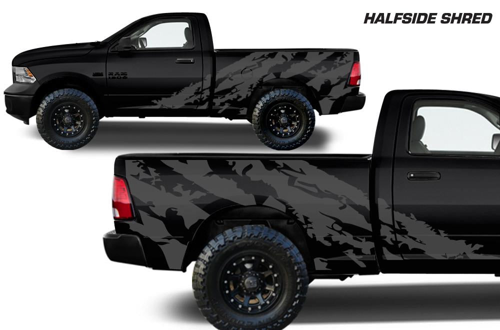 Dodge Ram 6.5 Bed Wrap (2009-2018) Vinyl - Shred - RacerX Customs