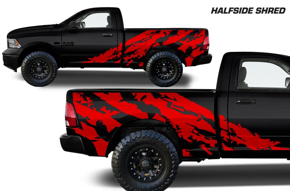 Dodge Ram 6.5 Bed Wrap (2009-2018) Vinyl - Shred - RacerX Customs