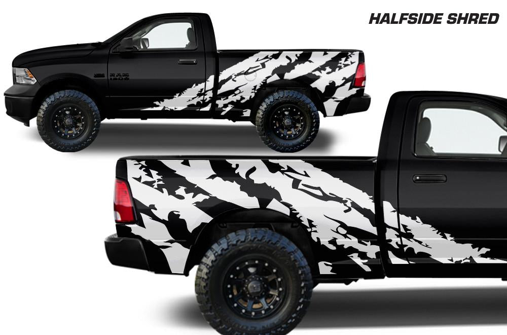 Dodge Ram 6.5 Bed Wrap (2009-2018) Vinyl - Shred - RacerX Customs