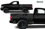 Dodge Ram 6.5 Bed Wrap (2009-2018) Vinyl - Skulls - RacerX Customs