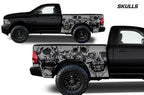 Dodge Ram 6.5 Bed Wrap (2009-2018) Vinyl - Skulls - RacerX Customs