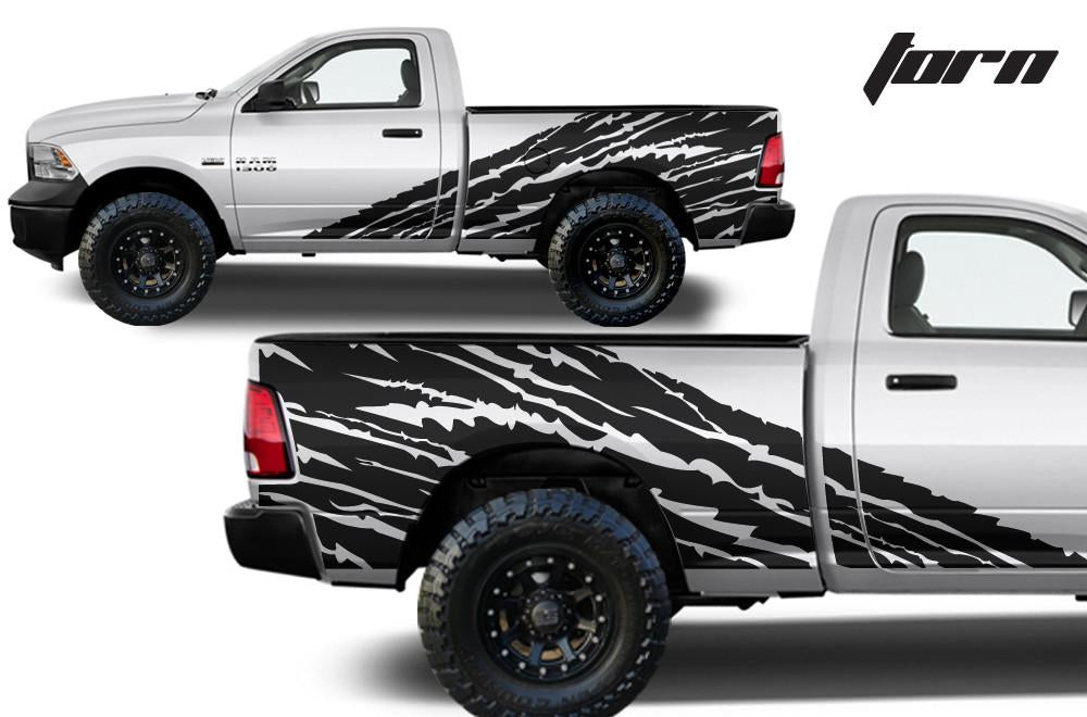 Dodge Ram 6.5 Bed Wrap (2009-2018) Vinyl - Torn - RacerX Customs