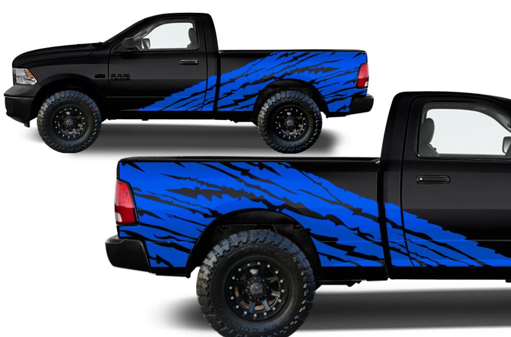 Dodge Ram 6.5 Bed Wrap (2009-2018) Vinyl - Torn - RacerX Customs