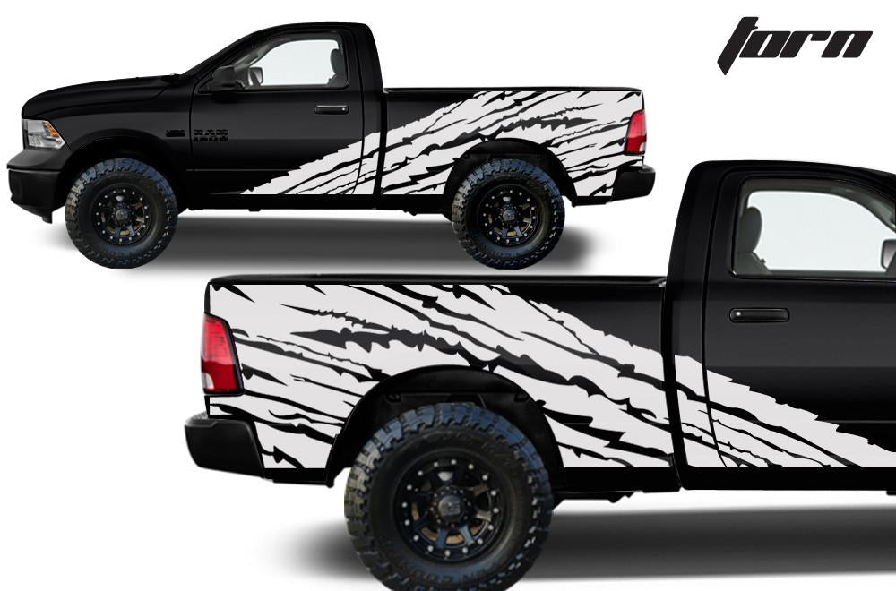 Dodge Ram 6.5 Bed Wrap (2009-2018) Vinyl - Torn - RacerX Customs