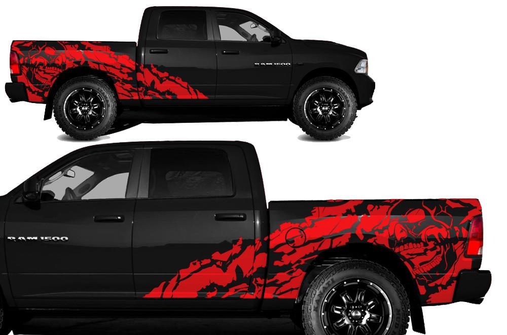 Dodge Ram 5.7 Bed Wrap Kit (2009-2018) Vinyl - Nightmare - RacerX Customs