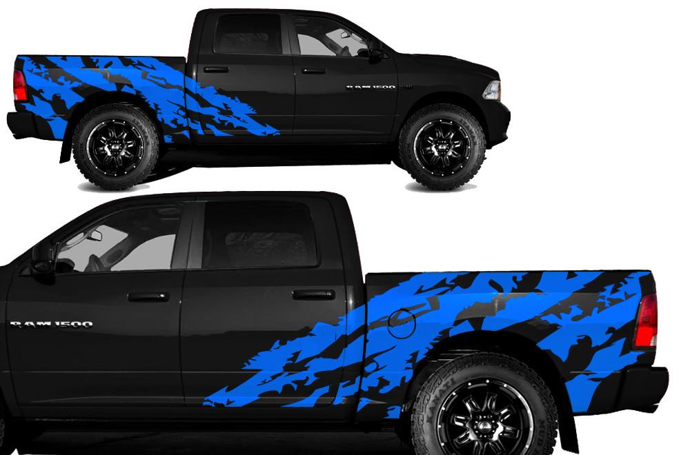 Dodge Ram 5.7 Bed Wrap Kit (2009-2018) Vinyl - Shred - RacerX Customs