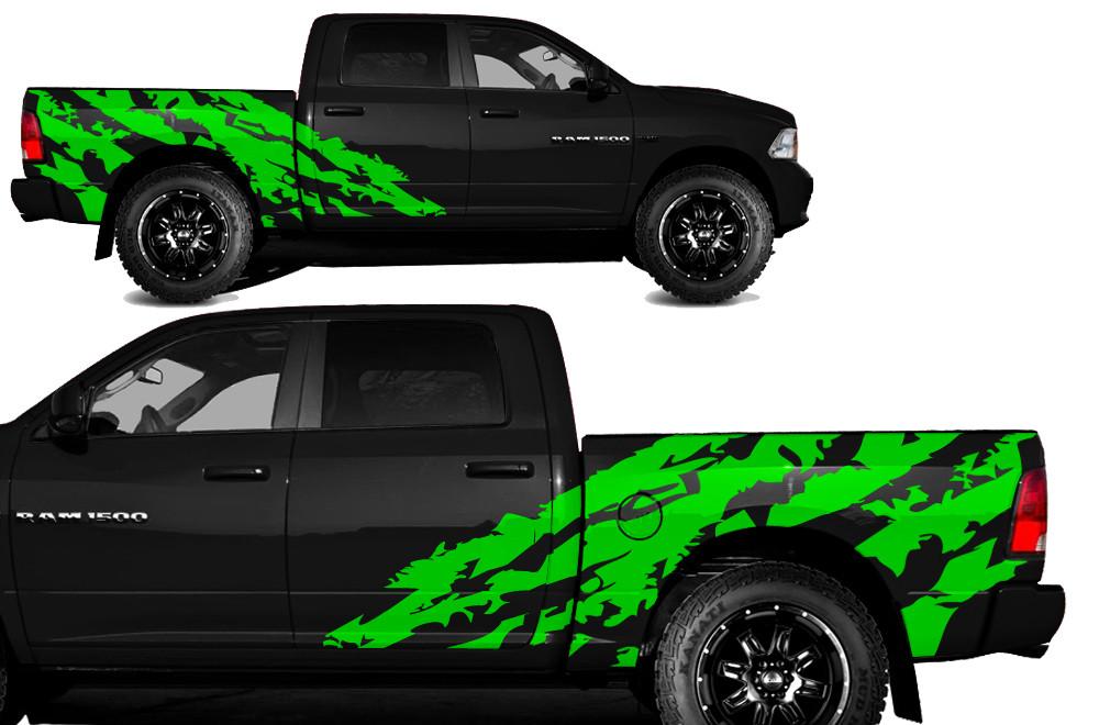 Dodge Ram 5.7 Bed Wrap Kit (2009-2018) Vinyl - Shred - RacerX Customs