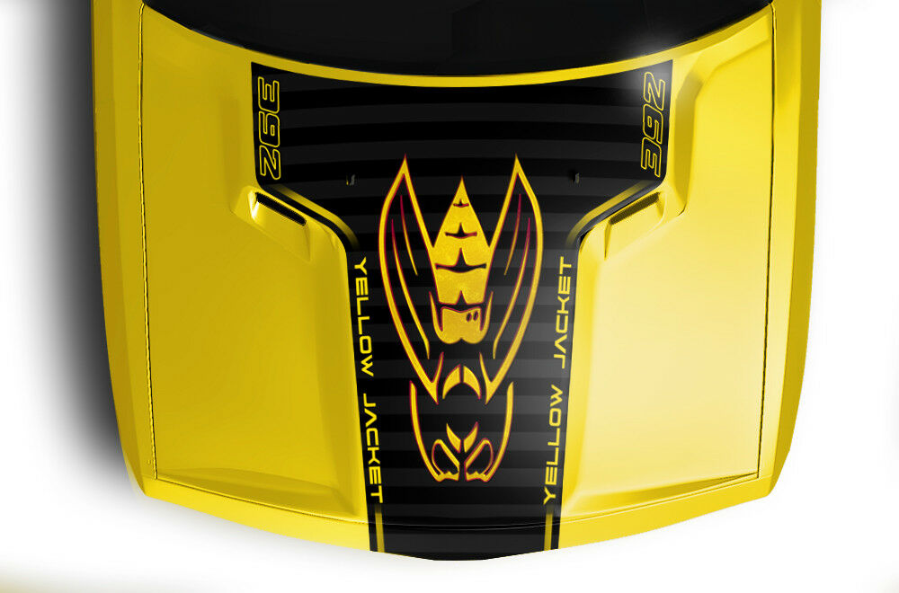 Dodge Challenger Hood Graphics (2008-2017) YELLOW JACKET - RacerX Customs