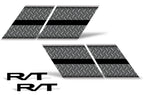 Dodge Challenger Hash Stripe Graphics (2008-2017) DIAMOND PLATE - RacerX Customs