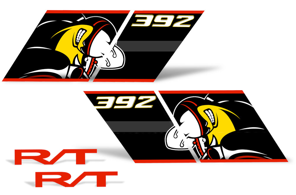 Dodge Challenger Hash Stripe Graphics (2008-2017) SCATPACK - RacerX Customs