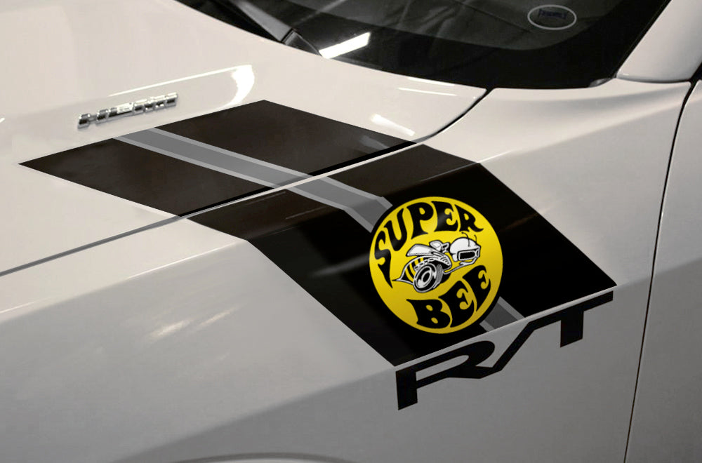 Dodge Challenger Hash Stripe Graphics (2008-2017) SUPER BEE - RacerX Customs