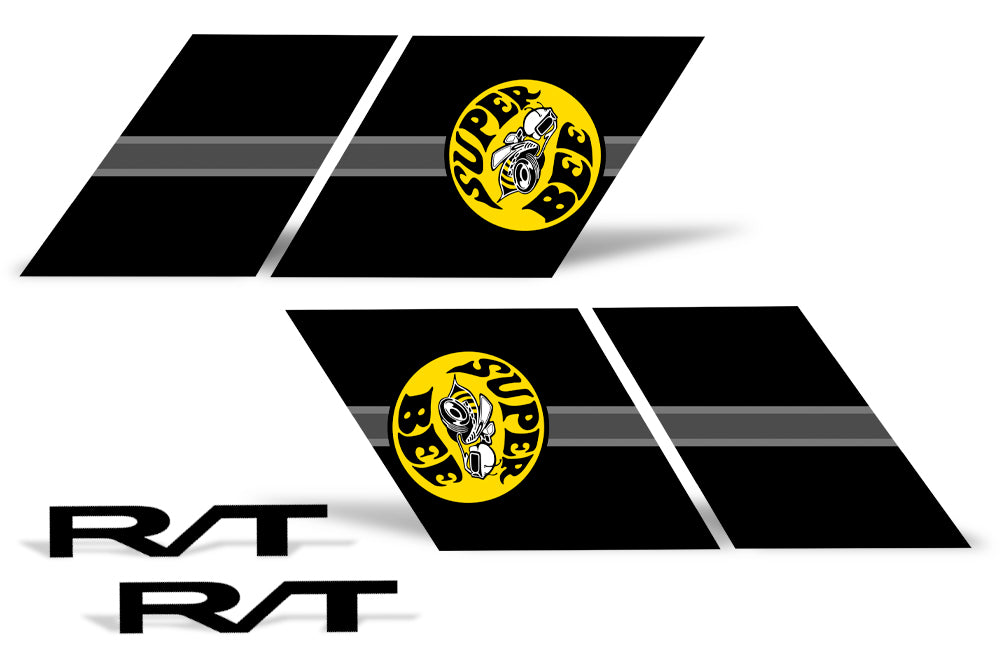 Dodge Challenger Hash Stripe Graphics (2008-2017) SUPER BEE - RacerX Customs